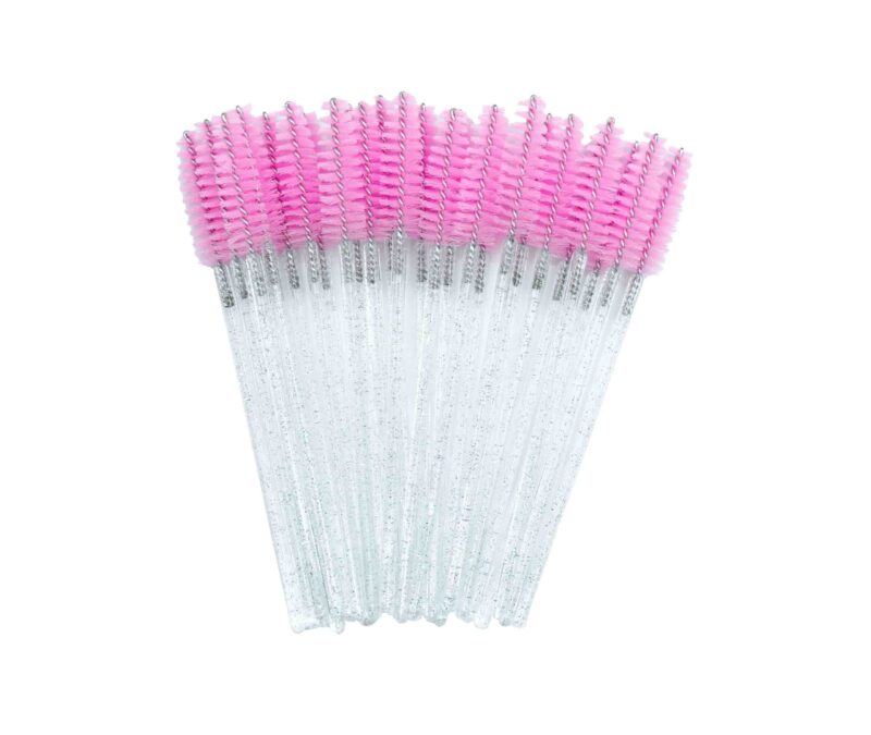 Lash Brushes Glitter Roze (50 stuks)