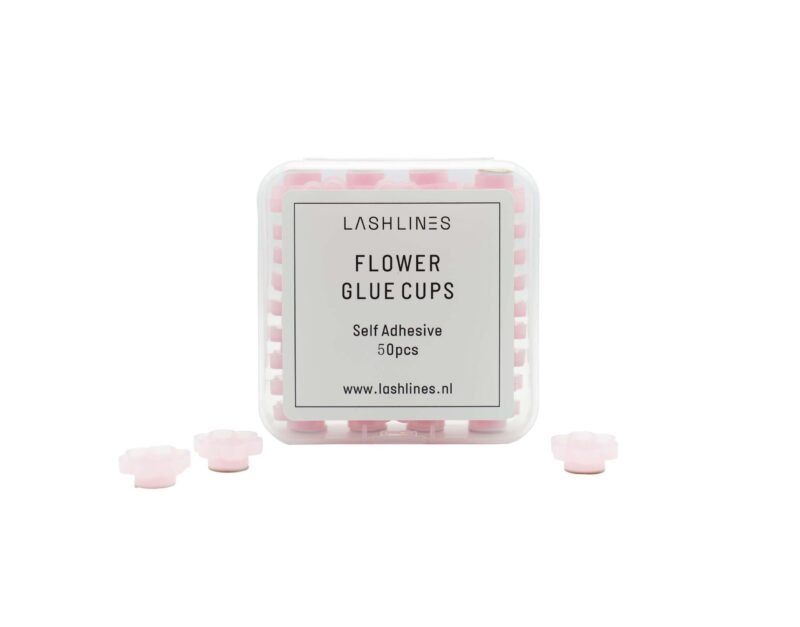 Flower Glue Cups Roze (50 stuks)