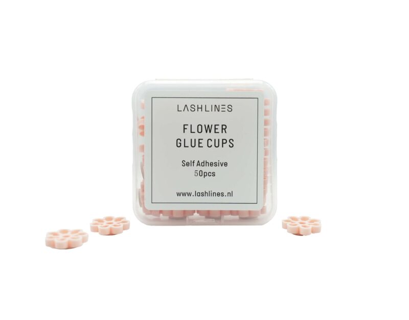 Flower Glue Cups Peach (50 stuks)